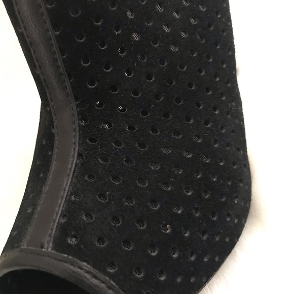 Nine & Co. Black Peep Toe Ankle Boots - Picture 6 of 8